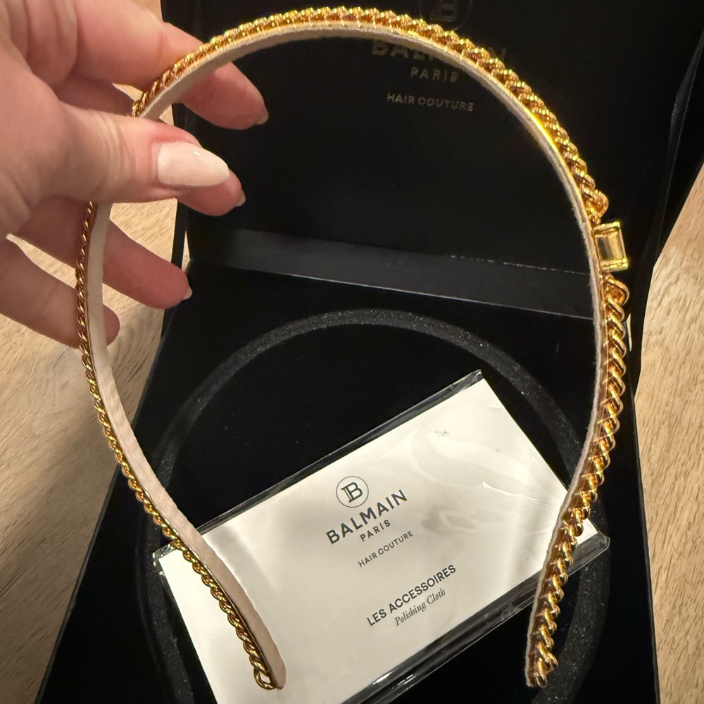 Balmain Gold Chain Hair Accessory - Picture 4 of 8